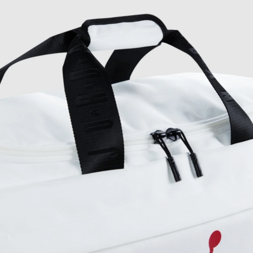 Air Jordan White Duffel Bag, Sz MEDIUM.